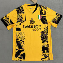 2024/25 In Milan Third Yellow Fans Soccer Jersey 带胸前广告
