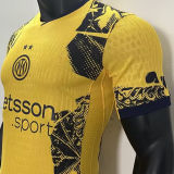 2024/25 In Milan Third Yellow Player Version Soccer Jersey 有胸前广告