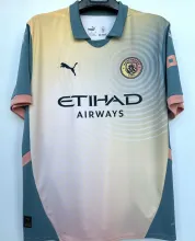 2024/25 Man City 1:1 Quality 4Th Fans Soccer Jersey