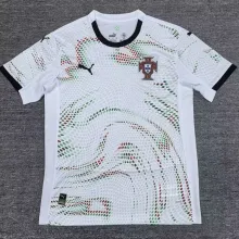 2025 Portugal Away White Fans Soccer Jersey