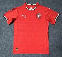 2025 Portugal Home Red Fans Soccer Jersey