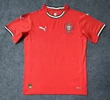 2025 Portugal Home Red Fans Soccer Jersey