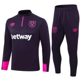 2025 West Ham Black Sweater Tracksuit