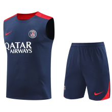 2025 PSG Sapphire Blue Vest Training Jersey(A Set)