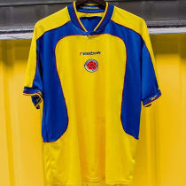 2001/02 Colombia Home Yellow Retro Soccer Jersey