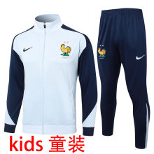2025 France Light Blue Kids Jacket Tracksuit