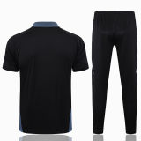2025 M Utd Black POLO Training Tracksuit