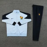 2025 France Light Blue Kids Jacket Tracksuit