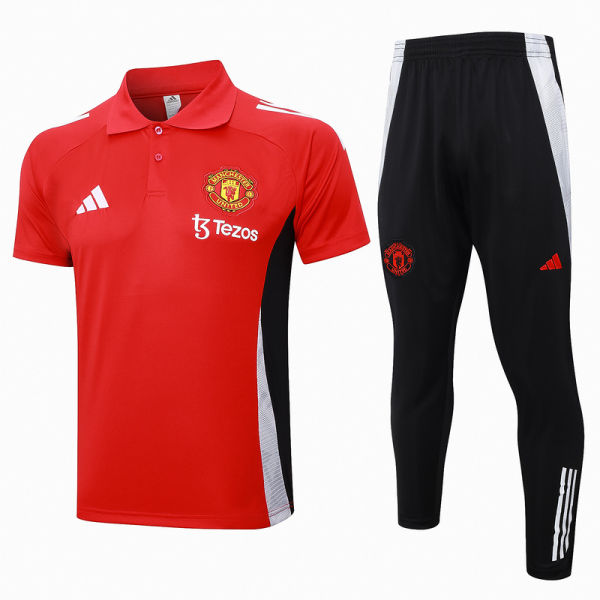2025 M Utd Red POLO Training Tracksuit