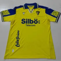 2024/25 Cadiz Home Yellow Fans Soccer Jersey 带胸前背后广告