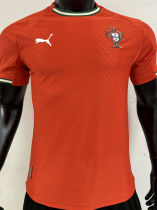 2025 Portugal Home Red Player Version Soccer Jersey
