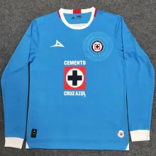2024/25 Cruz Azul Home Blue Long Sleeve Soccer Jersey