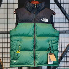 1996 THE N FACE Blackish Green Vest Cotton Jacket