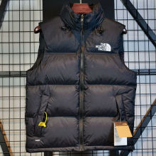 1996 THE N FACE Black Vest Cotton Jacket