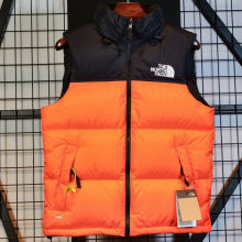 1996 THE N FACE Orange Vest Down Jackets