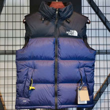 1996 THE N FACE Sapphire Blue Vest Down Jackets