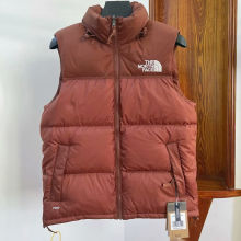 1996 THE N FACE Brown Vest Down Jackets