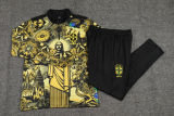 2025 Brazil Yellow Kids Sweater Tracksuit