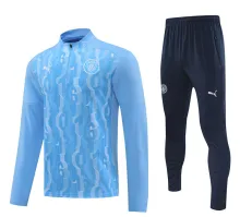 2025 Man City Sky Blue Sweater Tracksuit