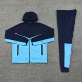 2025 NK~ Blue Hoody Zipper Jacket Windbreaker