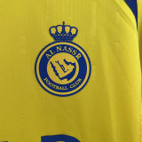 RONALDO #7 Al Nassr Home Yellow Fans Jersey 2024/25 (Cup Font 杯赛字体) ★★