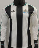 2025 Newcastle Retro Style Player Version Long Sleeve Soccer Jersey