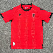 2025 Albania Home Red Fans Soccer Jersey 阿尔巴尼亚