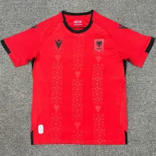 2025 Albania Home Red Fans Soccer Jersey 阿尔巴尼亚