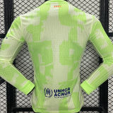 2024/25 BA Third Green Player Version Long Sleeve Jersey 胸前大广告