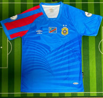 2024/25 Congo DR Home Blue Fans Soccer Jersey 民主刚果