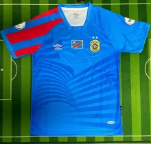 2024/25 Congo DR Home Blue Fans Soccer Jersey 民主刚果