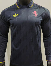 2025 JUV Retro Style Player Version Long Sleeve Soccer Jersey
