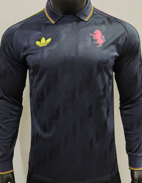2025 JUV Retro Style Player Version Long Sleeve Soccer Jersey