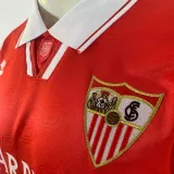 1994/96 Sevilla FC Away Red Retro Soccer Jersey