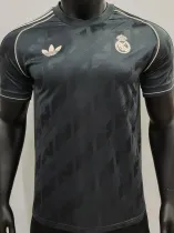 2025 RM Special Edition Black Retro style Player Version Soccer Jersey
