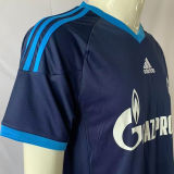 2001 Schalke 04 Blue Retro Soccer Jersey