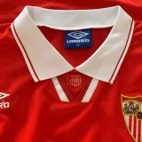 1994/96 Sevilla FC Away Red Retro Soccer Jersey