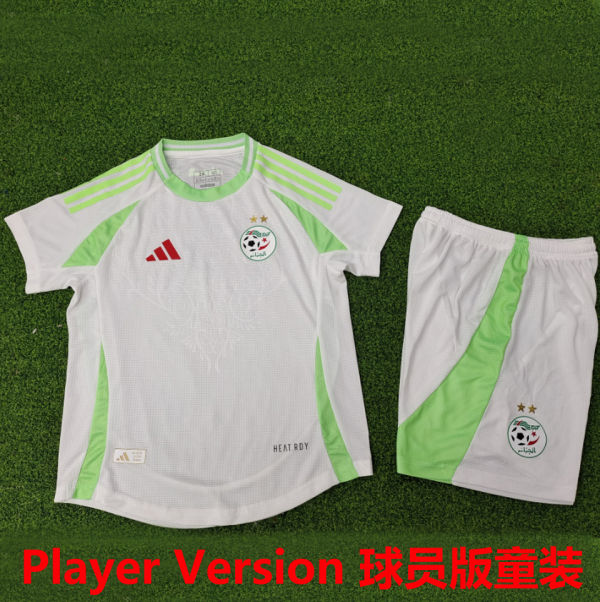 2025 Algeria Home White Player Version Kids Jersey 球员版童装