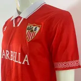 1994/96 Sevilla FC Away Red Retro Soccer Jersey