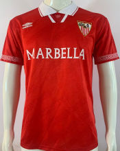 1994/96 Sevilla FC Away Red Retro Soccer Jersey
