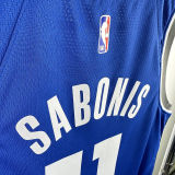 2024/25 Kings SABONIS #11 Blue NBA Jerseys 热压
