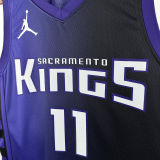 2024/25 Kings SABONIS #11 Purple NBA Jerseys 热压