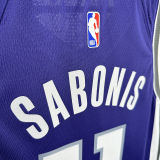 2024/25 Kings SABONIS #11 Purple NBA Jerseys 热压