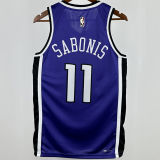 2024/25 Kings SABONIS #11 purple Retro NBA Jerseys 热压