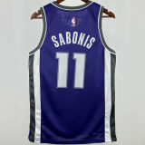 2024/25 Kings SABONIS #11 Purple NBA Jerseys 热压