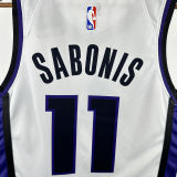2024/25 Kings SABONIS #11 White NBA Jerseys 热压