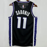 2024/25 Kings SABONIS #11 Black NBA Jerseys 热压