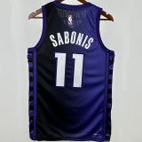 2024/25 Kings SABONIS #11 Purple NBA Jerseys 热压