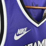 2024/25 Kings SABONIS #11 purple Retro NBA Jerseys 热压