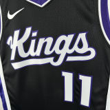 2024/25 Kings SABONIS #11 Black NBA Jerseys 热压